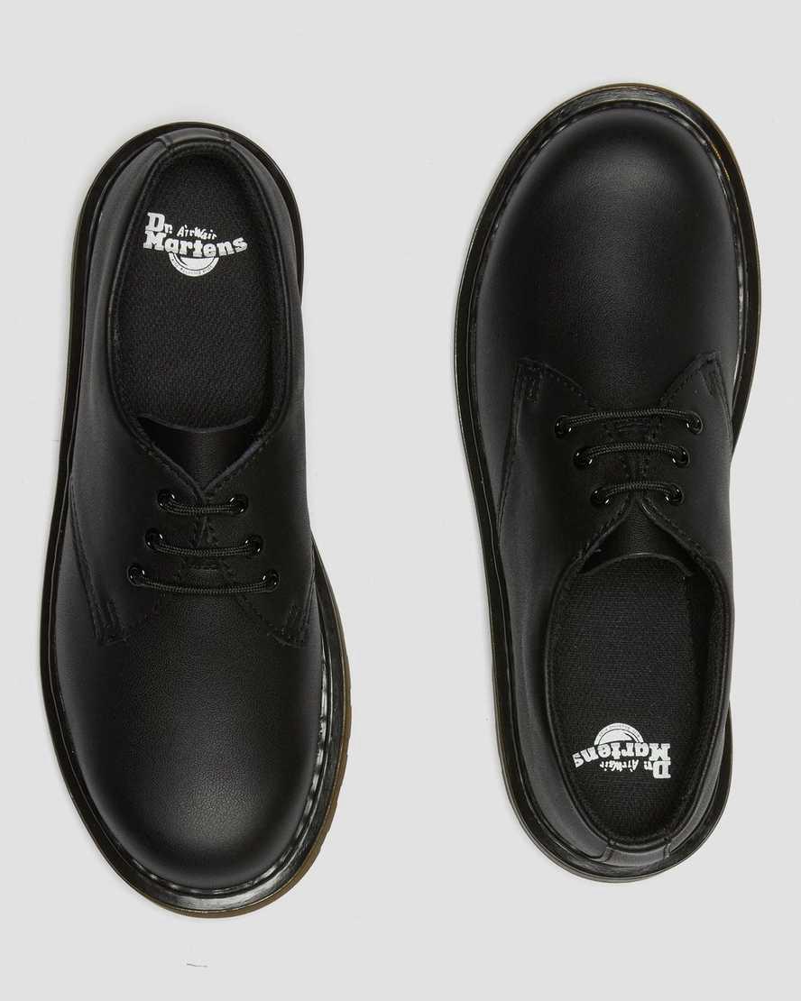 Zapatos Dr Martens Youth 1461 Softy T Leather Niños Negras  España |  16423-LYOZ