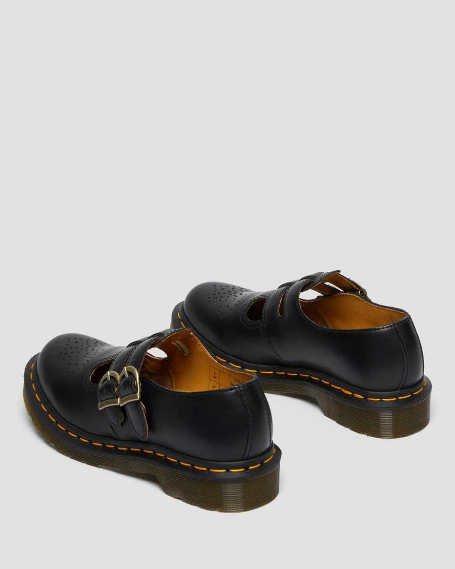 Zapatos Mary Jane Dr Martens 8065 Smooth Leather Mujer Negras  España |  42067-KARG