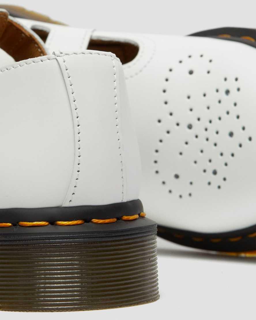 Zapatos Mary Jane Dr Martens 8065 Smooth Leather Mujer Blancas  España |  80729-NUBE