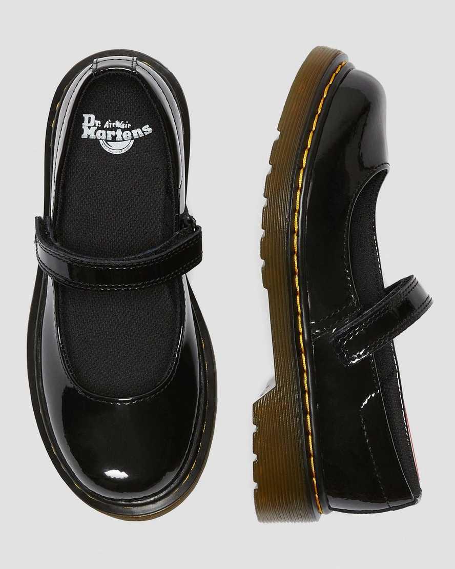 Zapatos Mary Jane Dr Martens Junior Maccy Patent Leather Niños Negras  España |  78163-KHCW