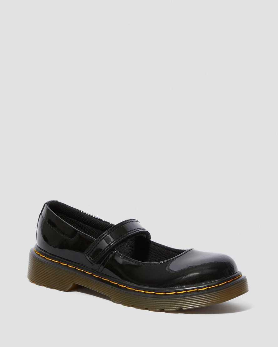 Zapatos Mary Jane Dr Martens Junior Maccy Patent Leather Niños Negras  España |  78163-KHCW