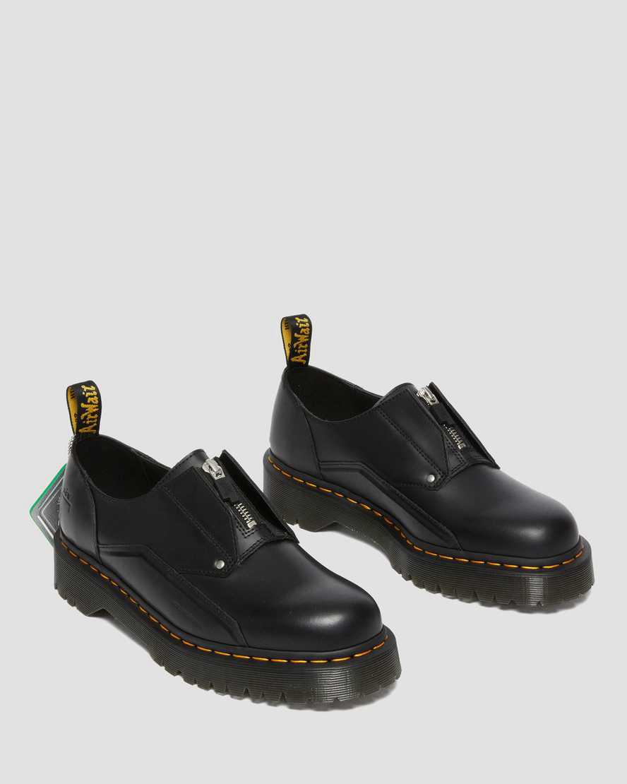 Zapatos Plataforma Dr Martens 1461 Bex ACW* Leather Mujer Negras  España |  43028-NOUS