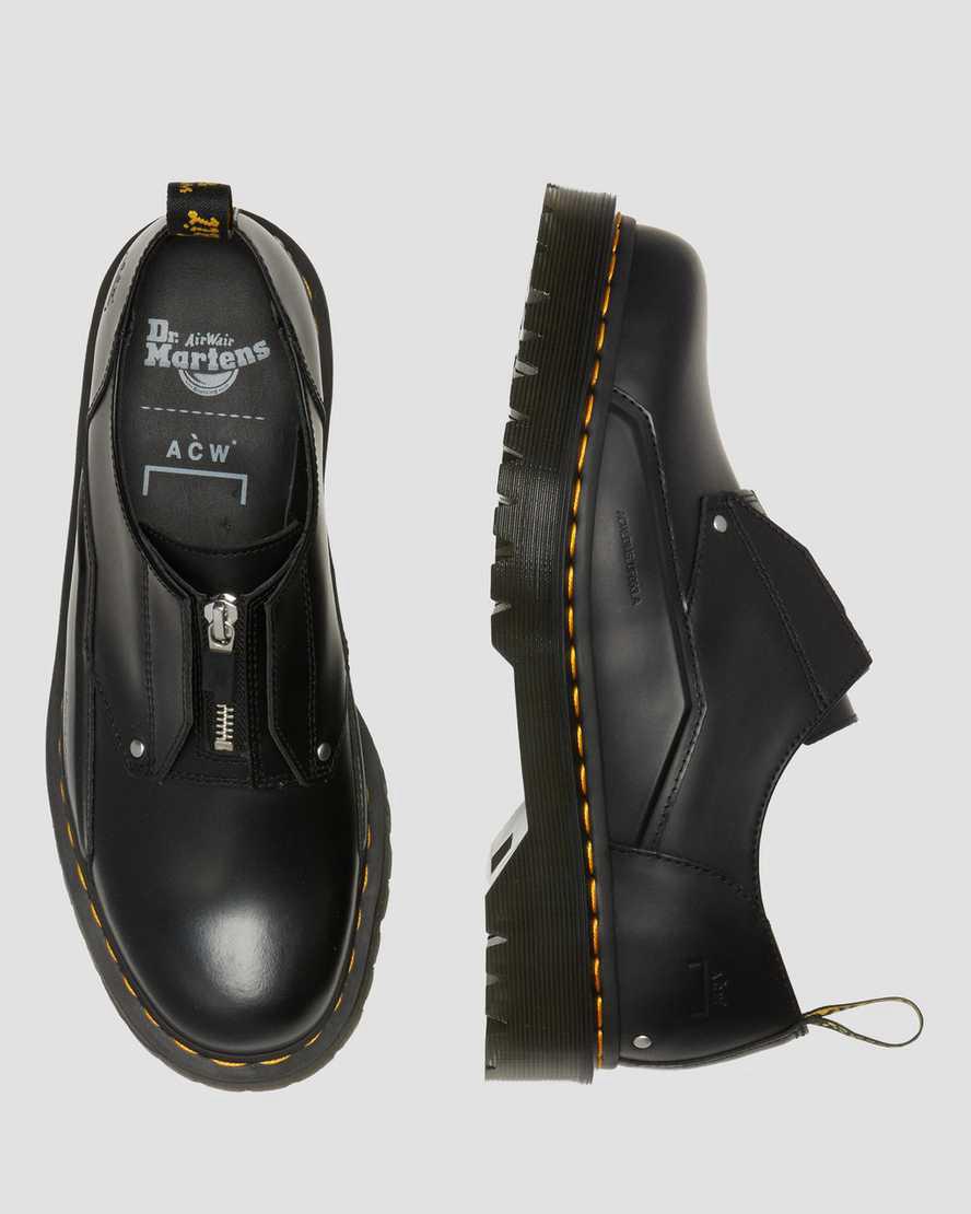 Zapatos Plataforma Dr Martens 1461 Bex ACW* Leather Mujer Negras  España |  43028-NOUS