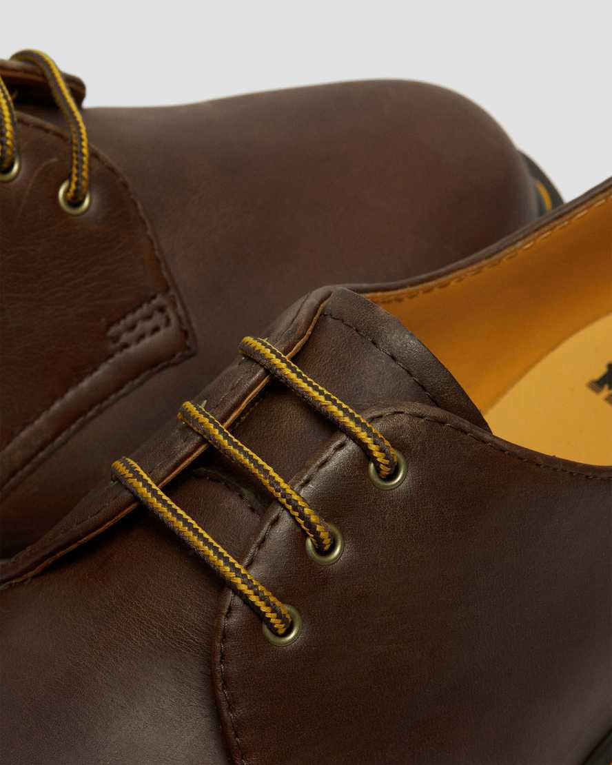 Zapatos Plataforma Dr Martens 1461 Bex Crazy Horse Leather Oxford Mujer Marrones Oscuro  España |  67438-IPVD