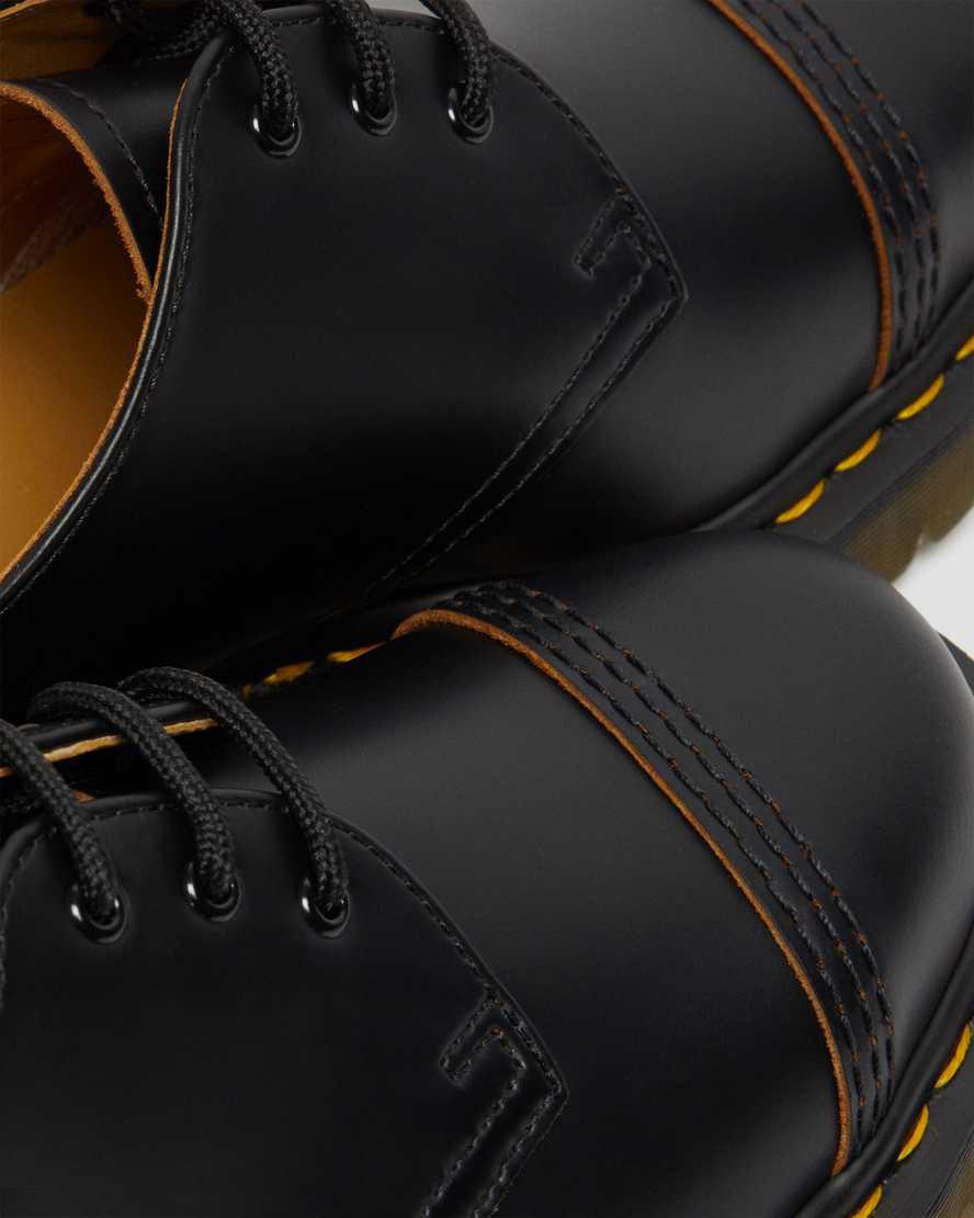 Zapatos Plataforma Dr Martens 1461 Bex Made in England Toe Cap Oxford Hombre Negras  España |  05198-GUQF