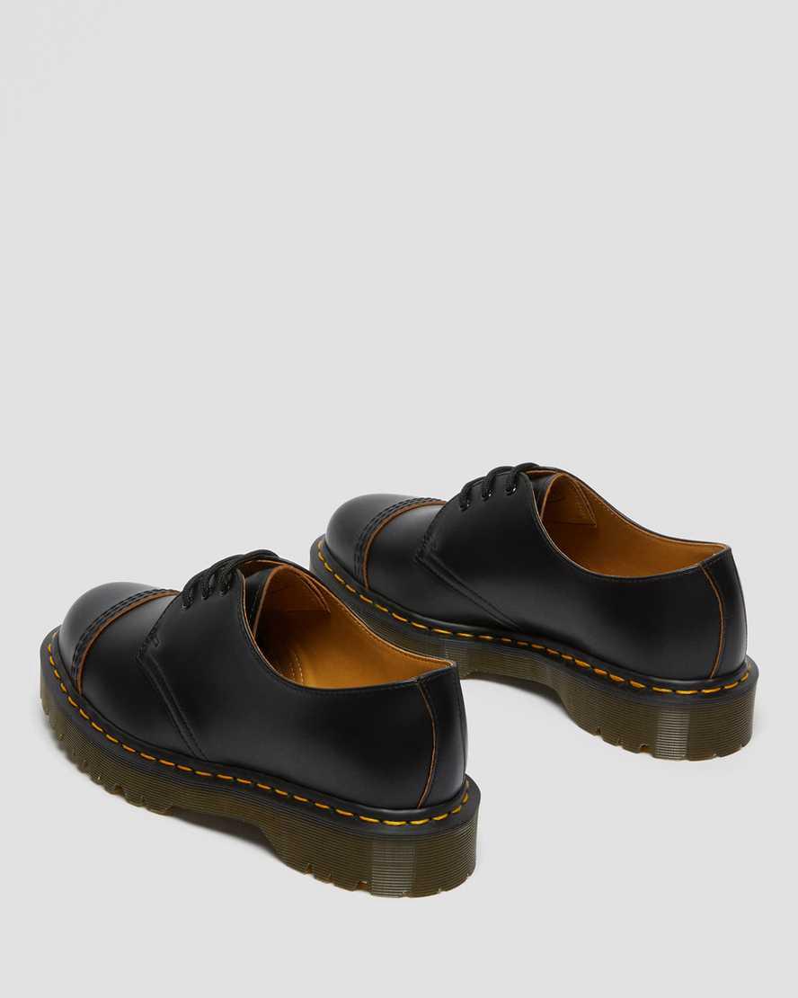 Zapatos Plataforma Dr Martens 1461 Bex Made in England Toe Cap Oxford Hombre Negras  España |  05198-GUQF