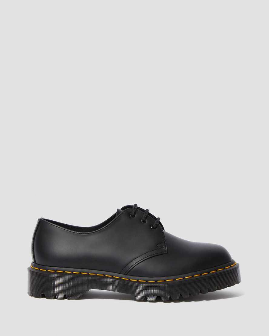 Zapatos Plataforma Dr Martens 1461 Bex Smooth Leather Oxford Hombre Negras  España |  18627-MXRY