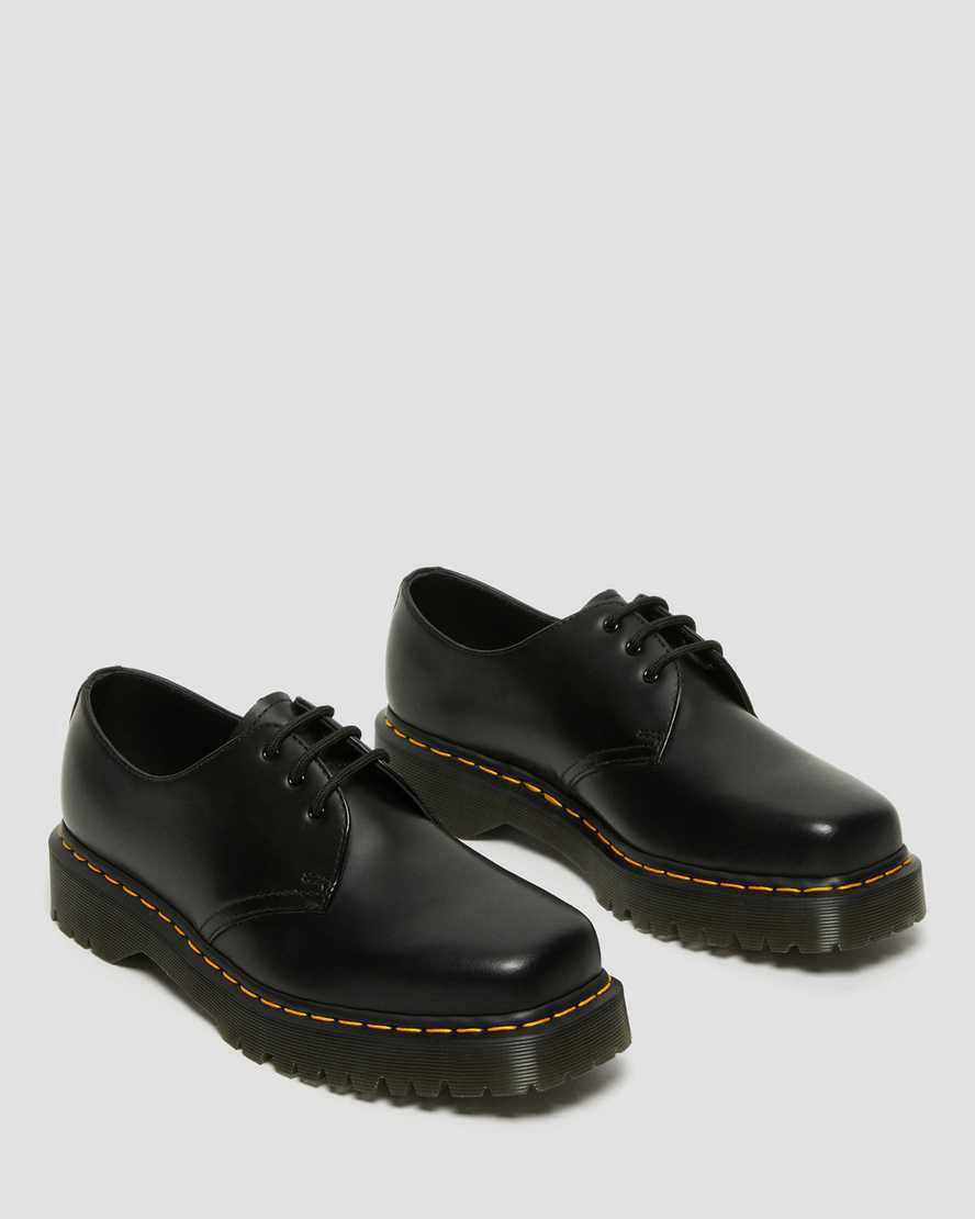 Zapatos Plataforma Dr Martens 1461 Bex Squared Toe Leather Oxford Mujer Negras  España |  63492-HQBU