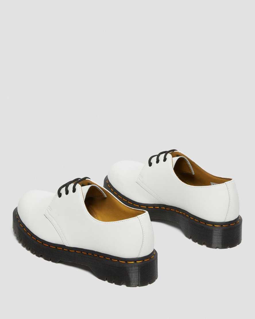 Zapatos Plataforma Dr Martens 1461 Bex Smooth Leather Oxford Hombre Blancas  España |  83109-EAMJ