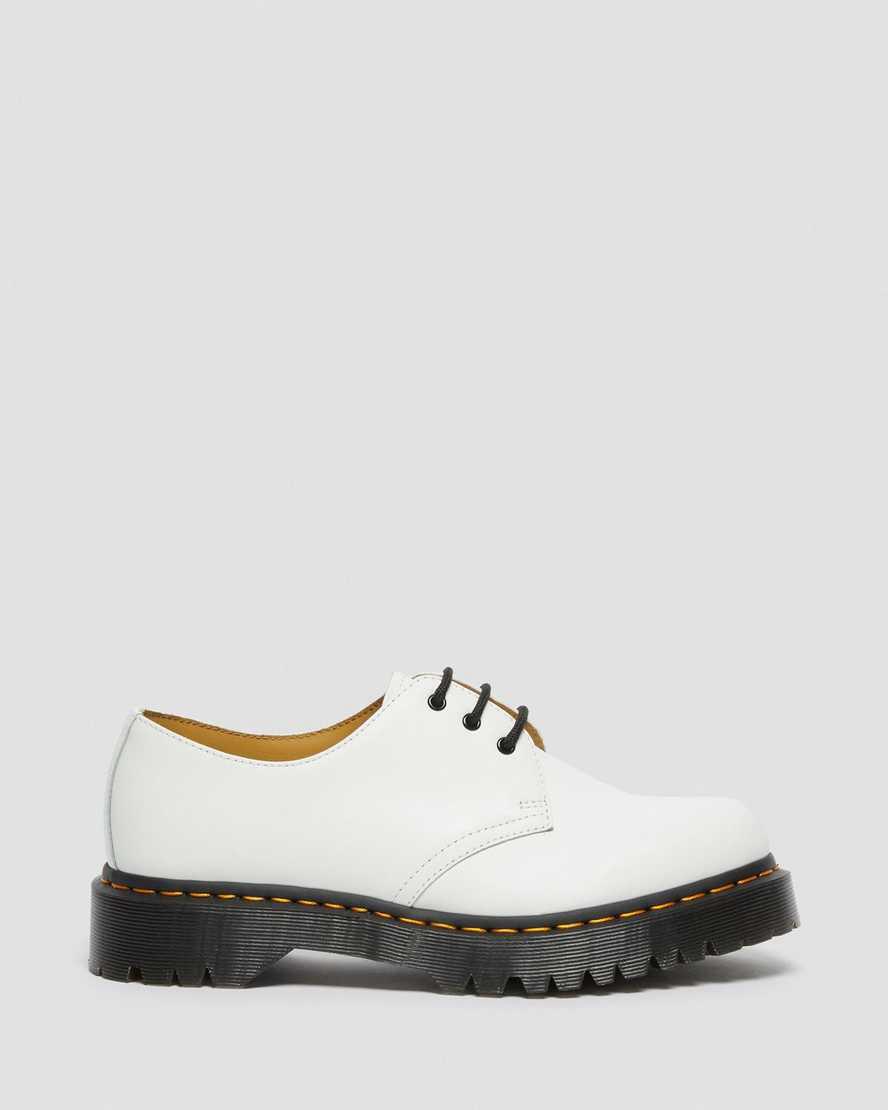 Zapatos Plataforma Dr Martens 1461 Bex Smooth Leather Oxford Hombre Blancas  España |  83109-EAMJ