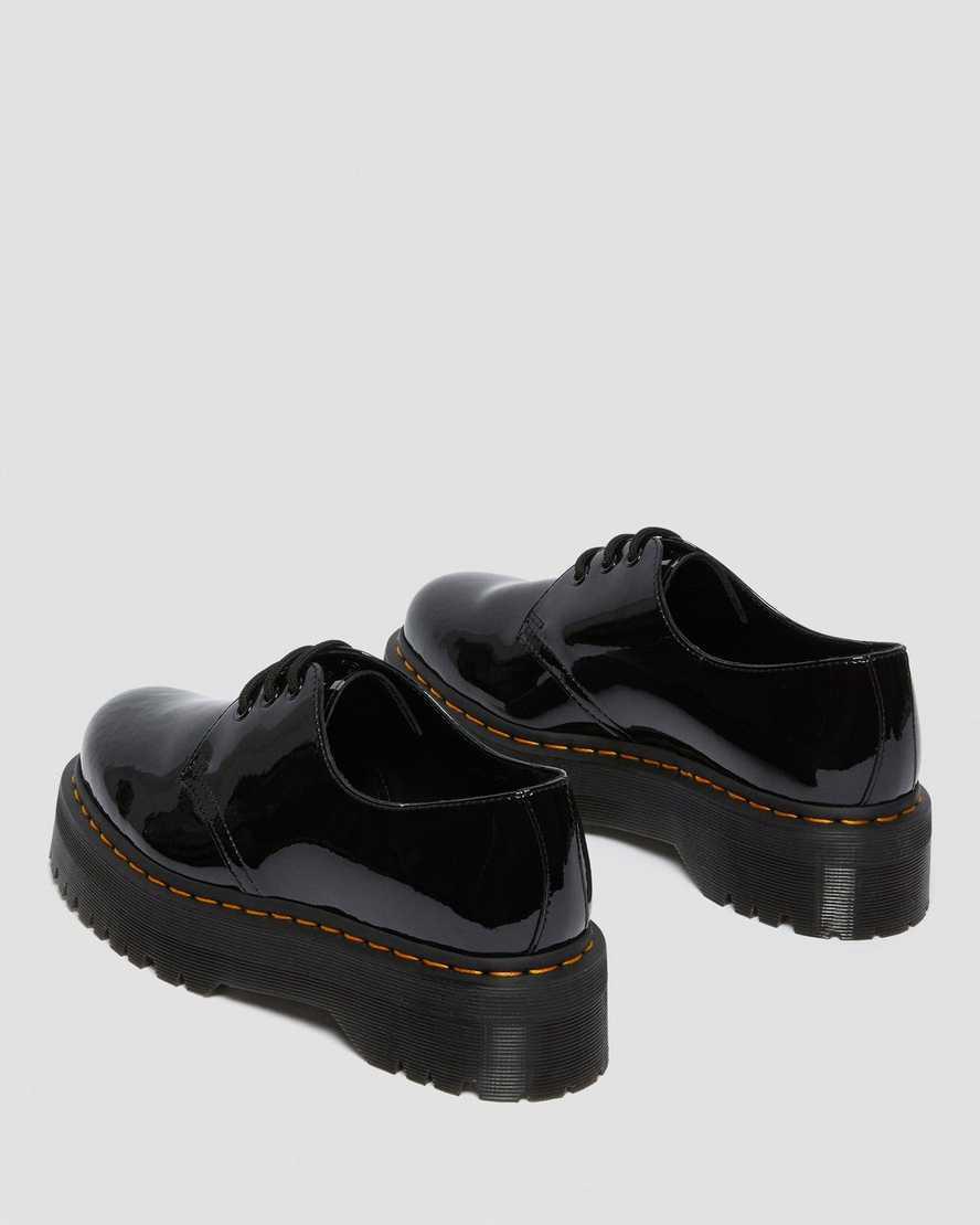 Zapatos Plataforma Dr Martens 1461 Patent Leather Oxford Hombre Negras  España |  58326-BMDG