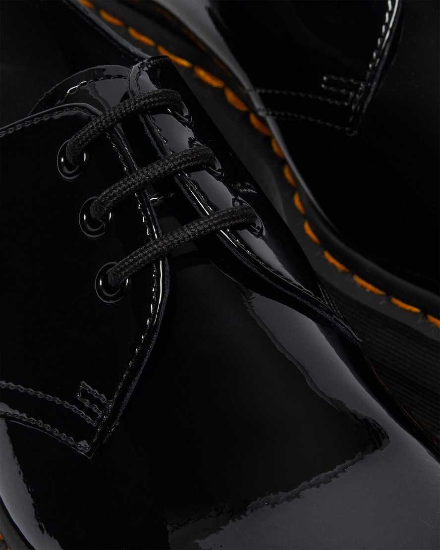 Zapatos Plataforma Dr Martens 1461 Patent Leather Oxford Hombre Negras  España |  58326-BMDG