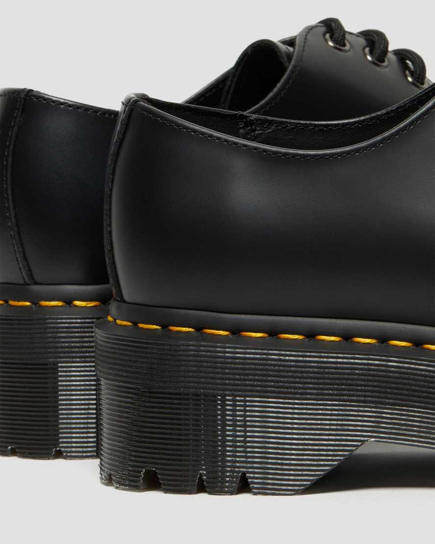 Zapatos Plataforma Dr Martens 1461 Smooth Leather Hombre Negras  España |  75910-NLCI
