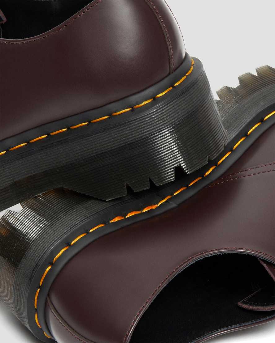 Zapatos Plataforma Dr Martens 1461 Smooth Leather Hombre Burdeos  España |  80546-JOVG