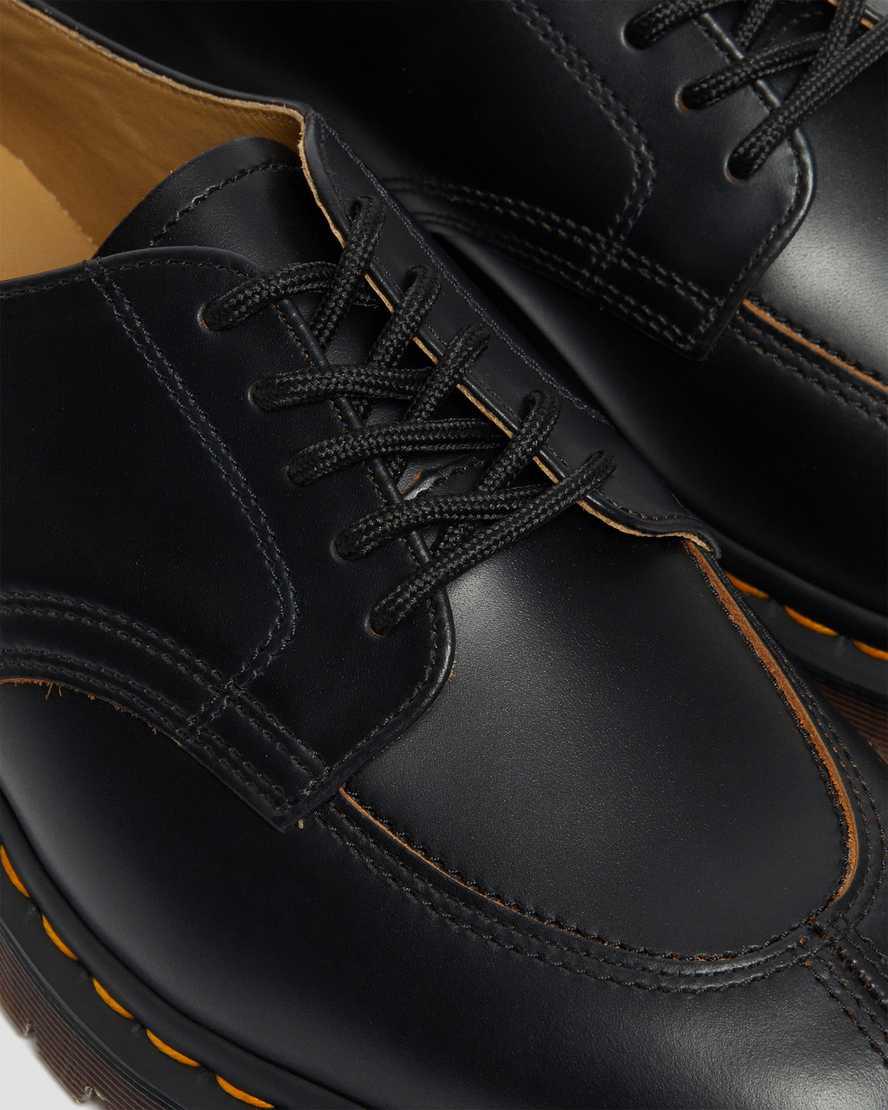 Zapatos Plataforma Dr Martens 2046 Vintage Smooth Leather Oxford Mujer Negras  España |  59024-RSGJ
