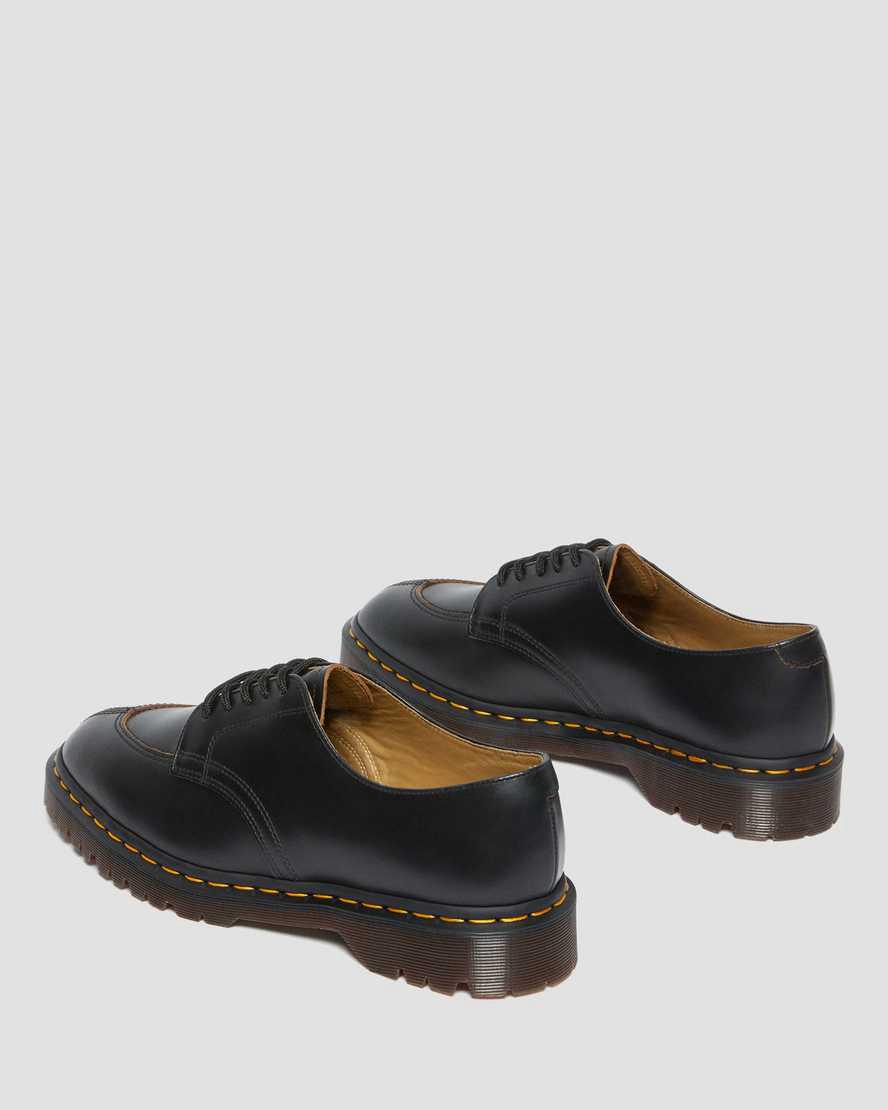 Zapatos Plataforma Dr Martens 2046 Vintage Smooth Leather Oxford Mujer Negras  España |  59024-RSGJ