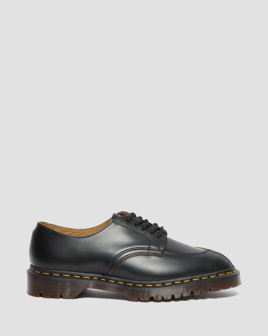 Zapatos Plataforma Dr Martens 2046 Vintage Smooth Leather Oxford Mujer Negras  España |  59024-RSGJ