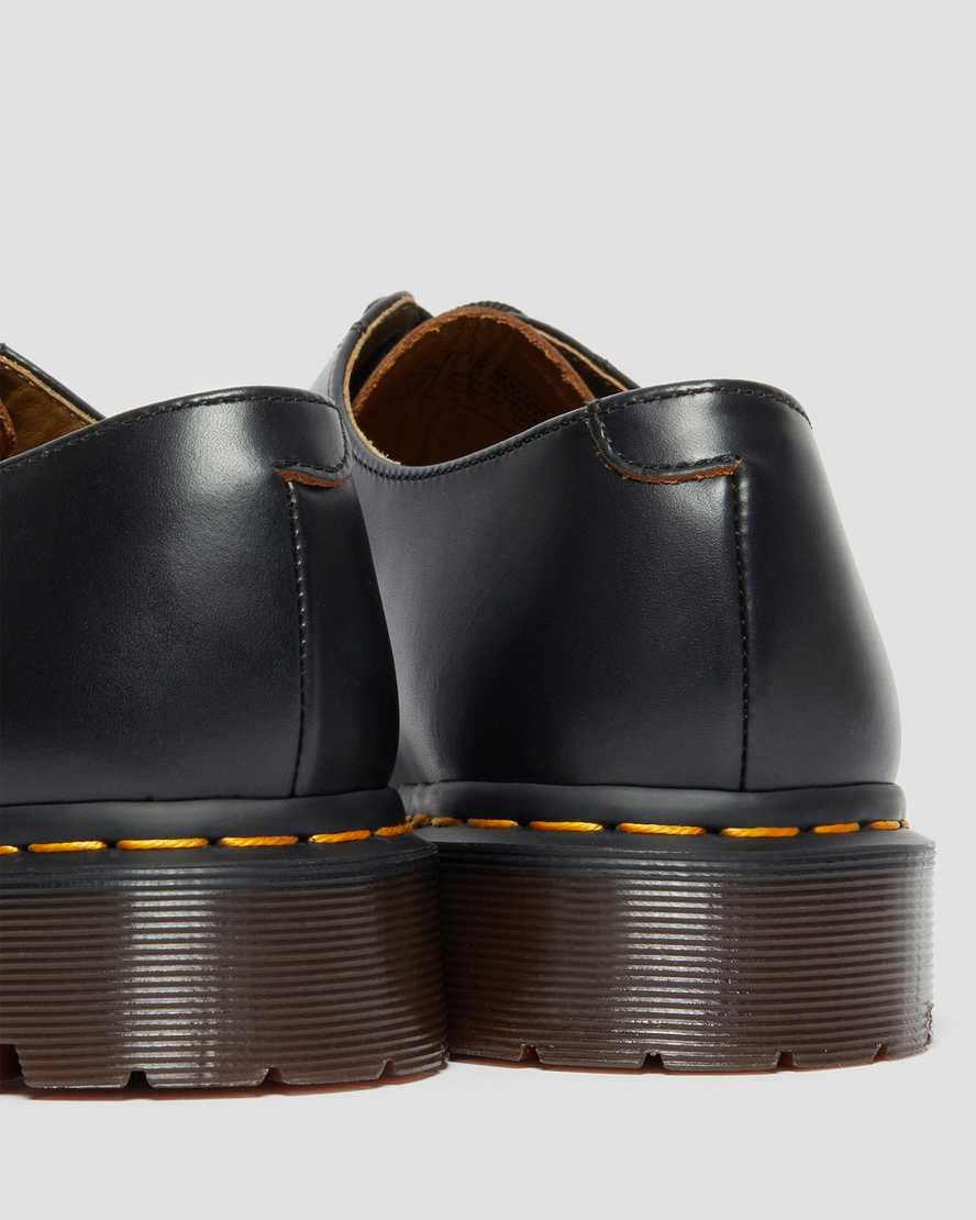Zapatos Plataforma Dr Martens 2046 Vintage Smooth Leather Oxford Mujer Negras  España |  59024-RSGJ