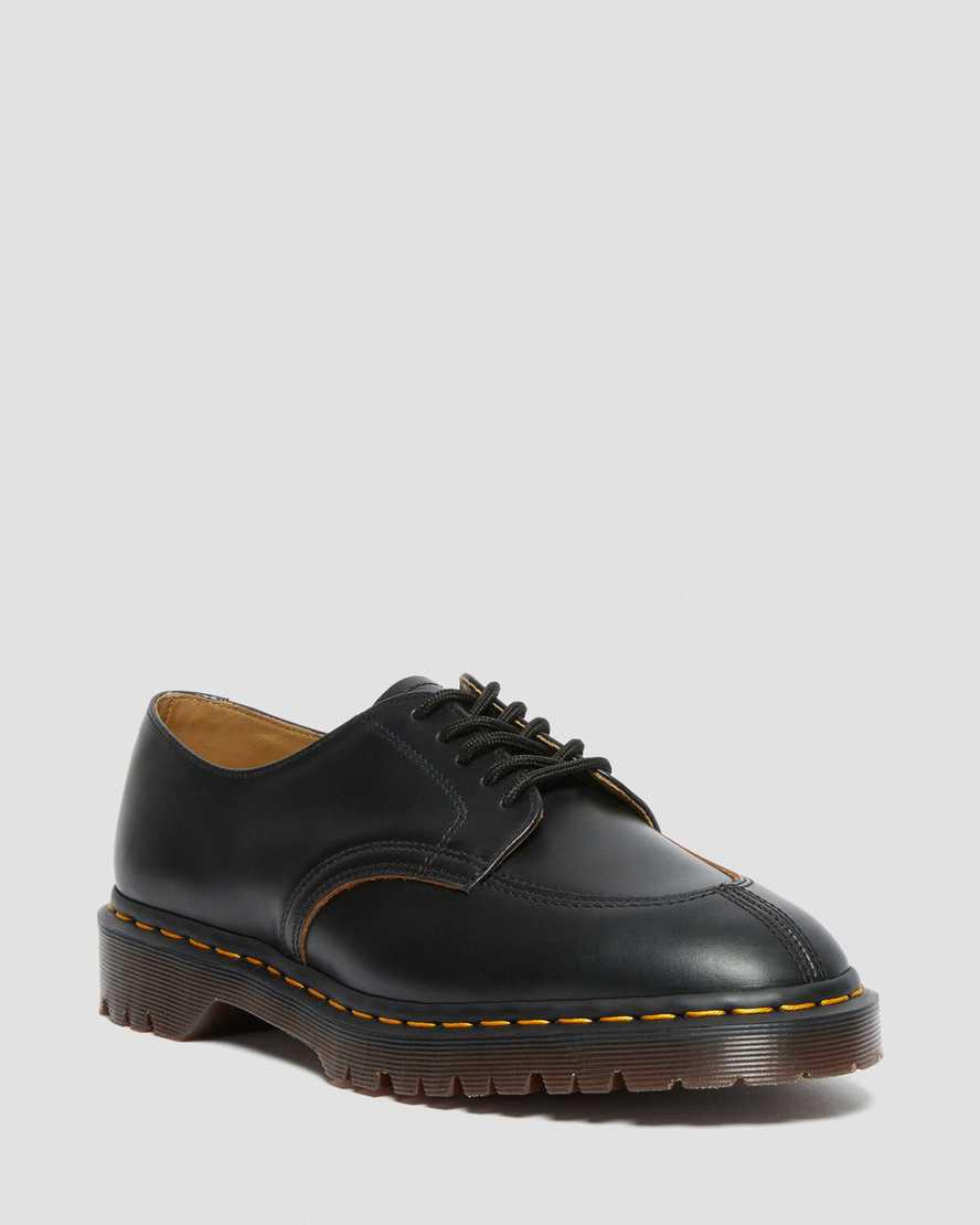 Zapatos Plataforma Dr Martens 2046 Vintage Smooth Leather Oxford Mujer Negras  España |  59024-RSGJ