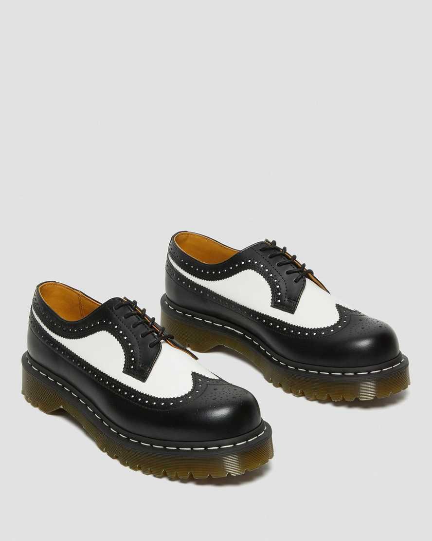 Zapatos Plataforma Dr Martens 3989 Bex Smooth Leather Brogue Mujer Negras  España |  10597-ITDB