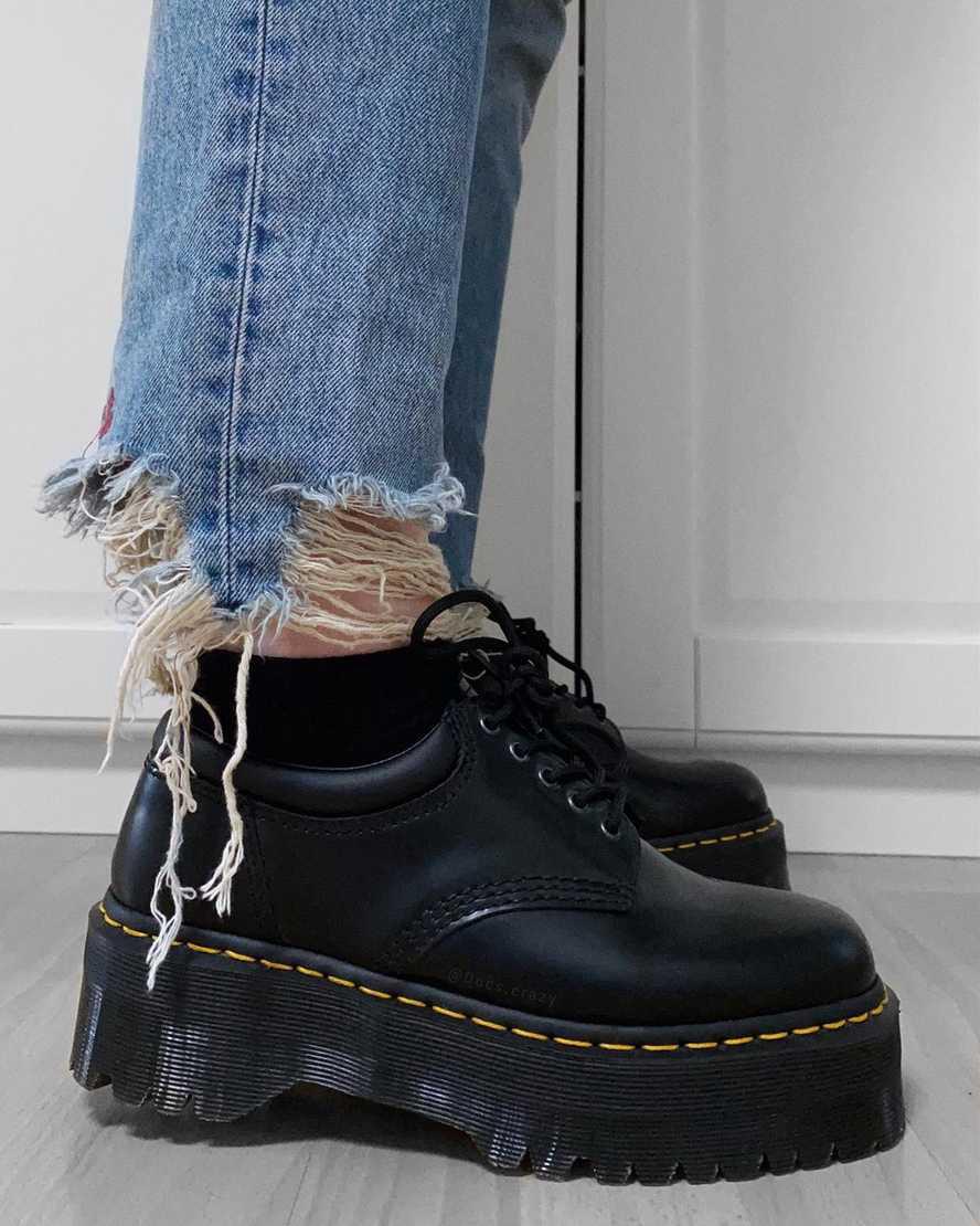 Zapatos Plataforma Dr Martens 8053 Leather Casual Hombre Negras  España |  34985-JPAW