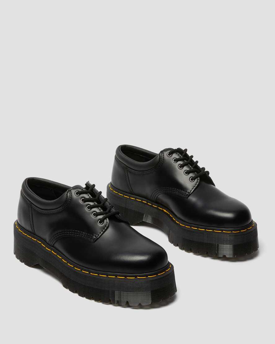 Zapatos Plataforma Dr Martens 8053 Leather Casual Hombre Negras  España |  34985-JPAW