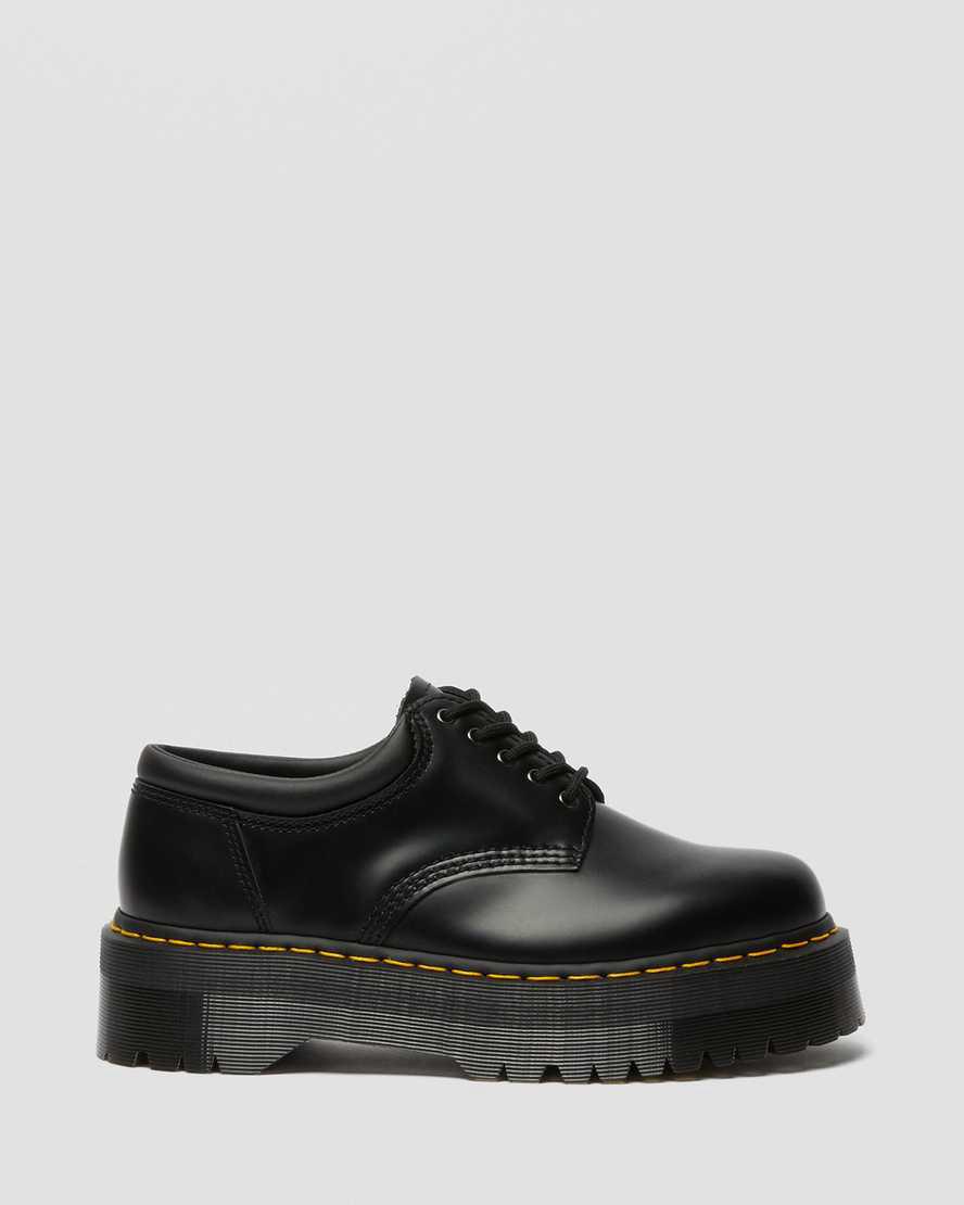 Zapatos Plataforma Dr Martens 8053 Leather Casual Hombre Negras  España |  34985-JPAW