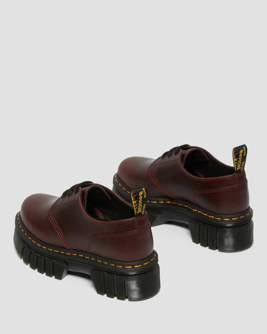 Zapatos Plataforma Dr Martens Audrick Brando Leather Mujer Marrones  España |  42683-MZGX