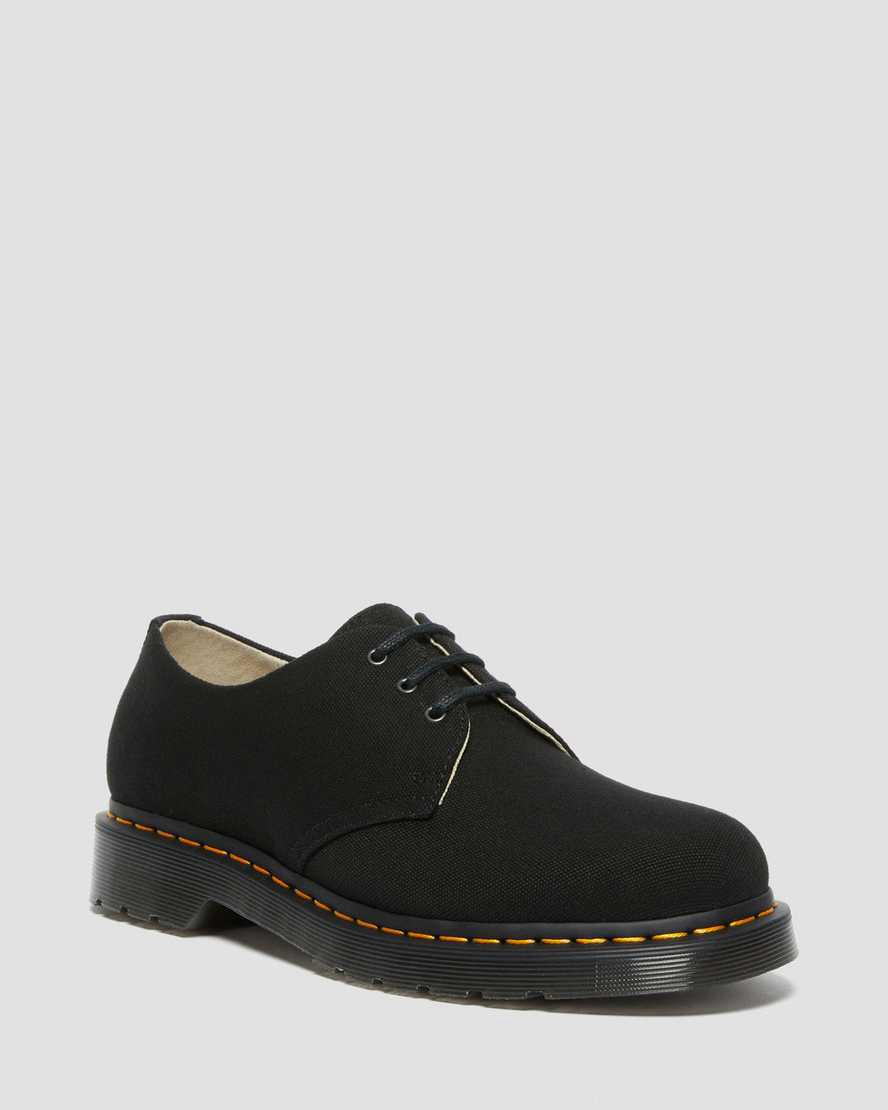 Botas Casuales Dr Martens 1461 Canvas Oxford Hombre Negras España | 86457-OSXJ
