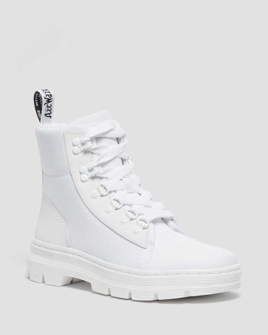Botas Casuales Dr Martens Combs Poly Mujer Blancas España | 46521-WQLZ