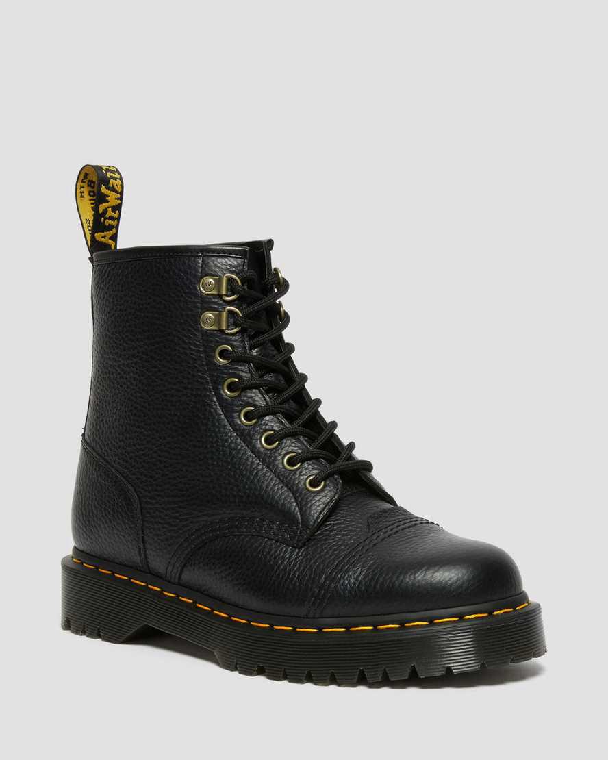 Botas con Cordones Dr Martens 1460 Bex Faux Fur-Lined Leather Hombre Negras España | 02653-DEBG