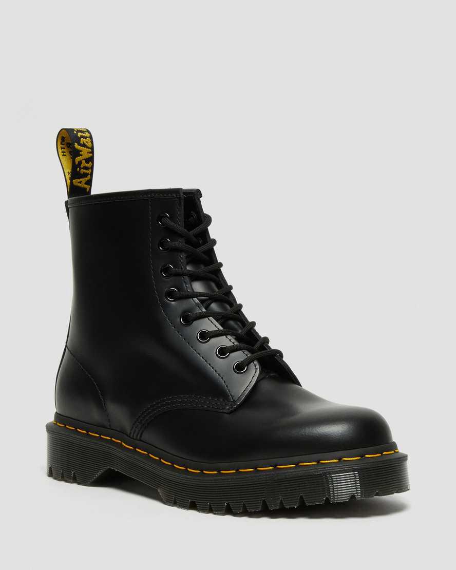 Botas con Cordones Dr Martens 1460 Bex Smooth Leather Platform Hombre Negras España | 13492-DLAP