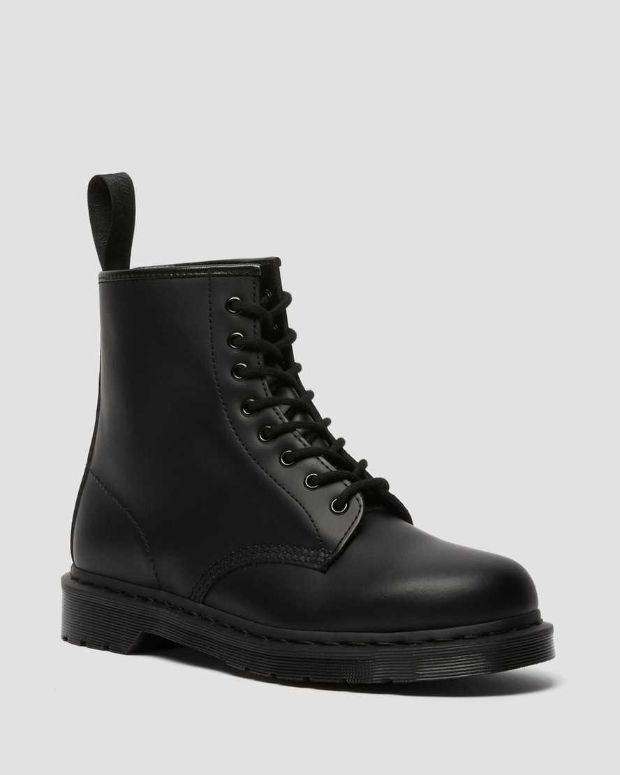 Botas con Cordones Dr Martens 1460 Mono Smooth Leather Hombre Negras España | 49120-VMXP