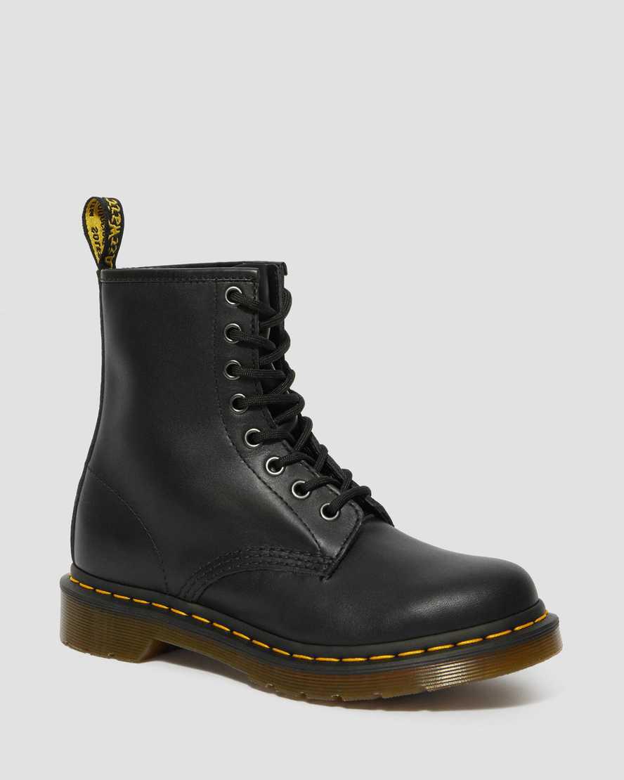 Botas con Cordones Dr Martens 1460 Nappa Leather Mujer Negras España | 45971-TRXE