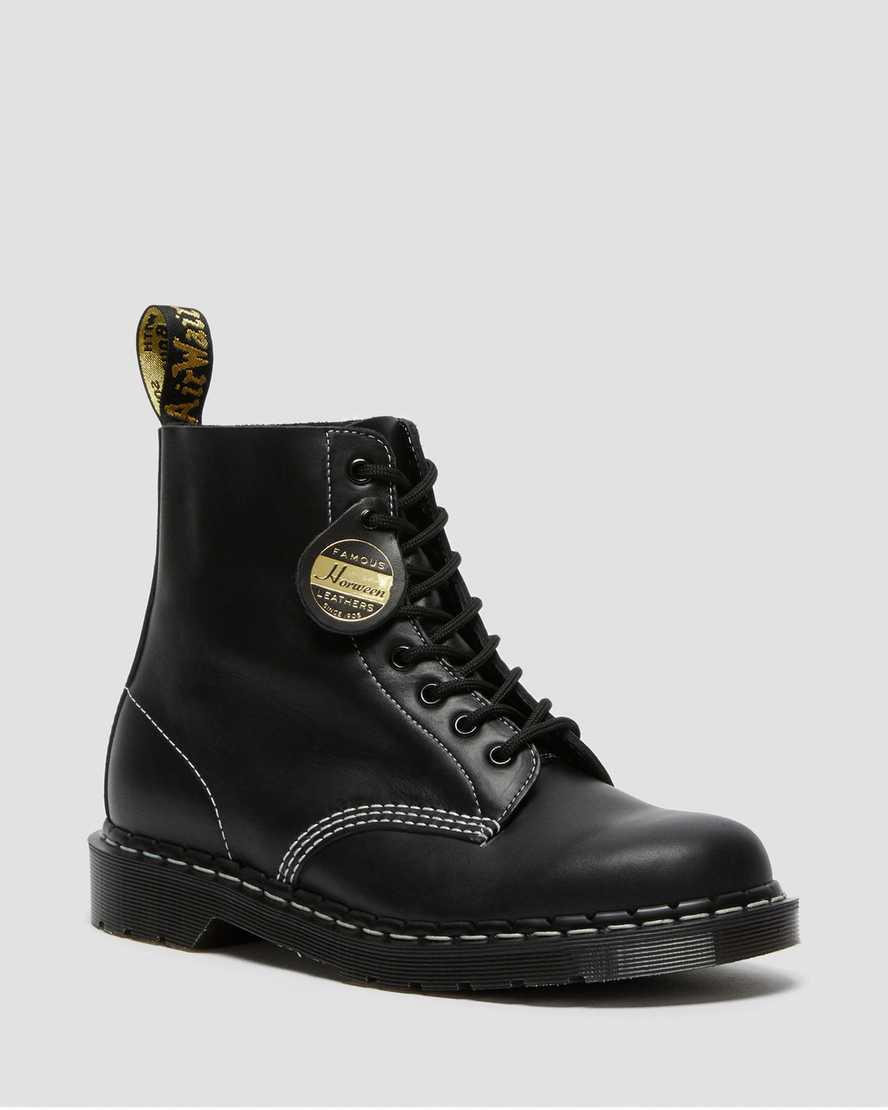 Botas con Cordones Dr Martens 1460 Pascal Made in England Cavalier Leather Hombre Negras España | 43578-XDUO
