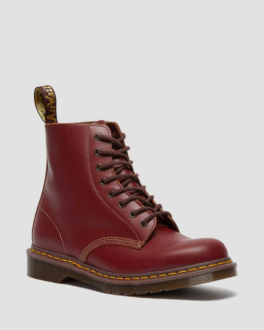 Botas con Cordones Dr Martens 1460 Vintage Made in England Hombre Rojas España | 37648-DPGI