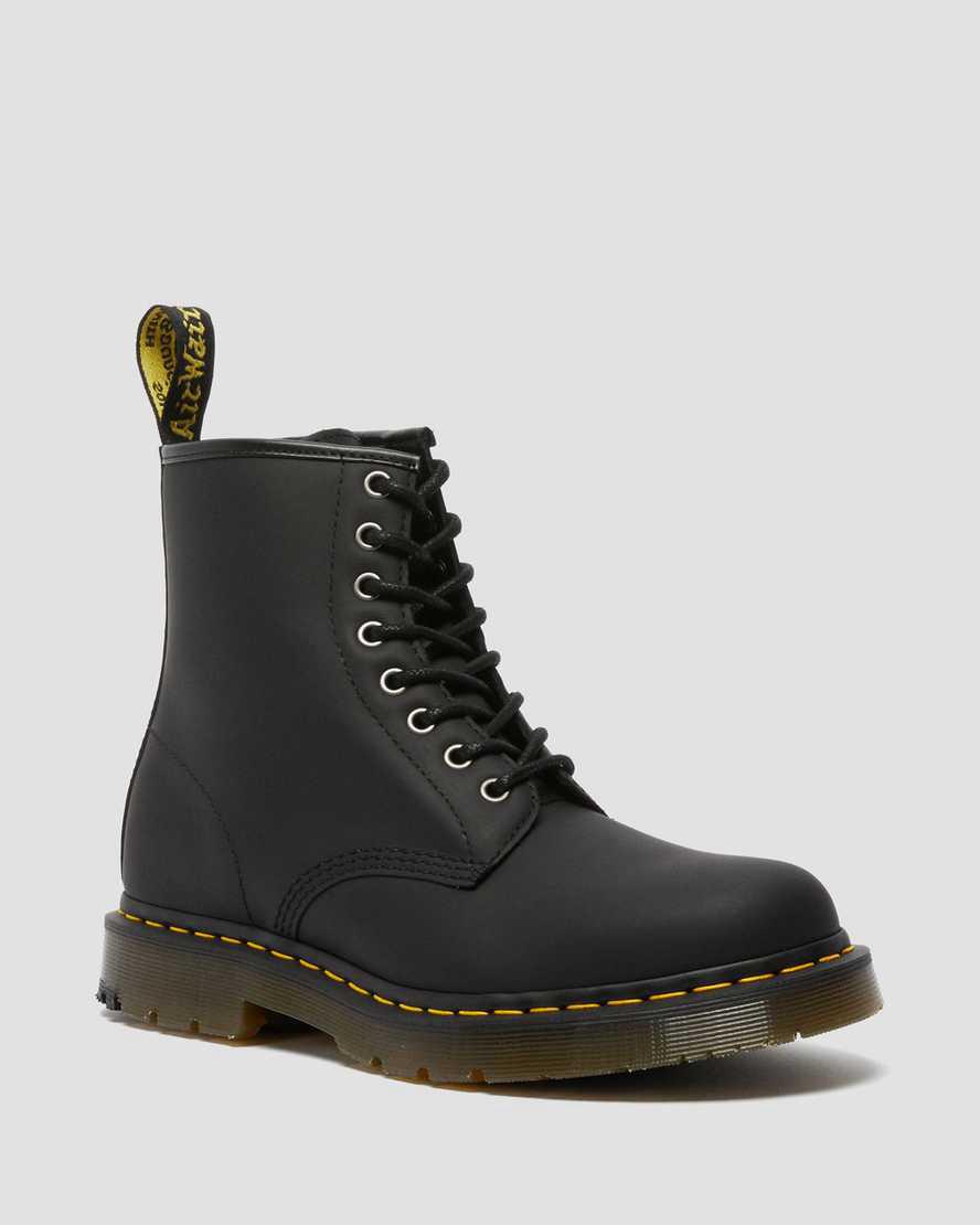 Botas con Cordones Dr Martens 1460 Wintergrip Mujer Negras España | 70946-BQPW