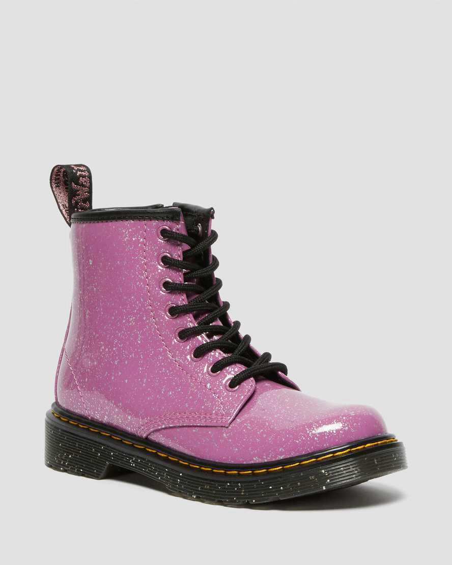 Botas con Cordones Dr Martens Junior 1460 Glitter Niños Rosas España | 80294-YMXO