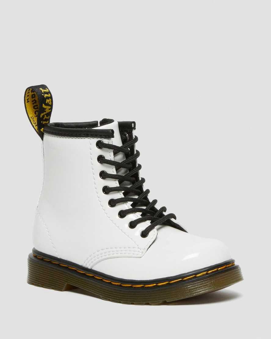 Botas con Cordones Dr Martens Toddler 1460 Patent Leather Niños Lamper España | 25391-WALG