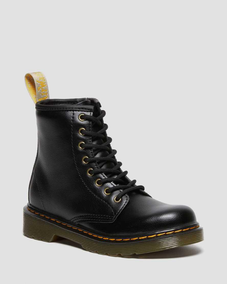 Botas con Cordones Dr Martens Vegan Junior 1460 Niños Negras España | 92087-JQSI