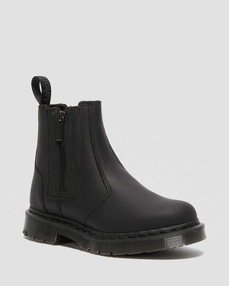 Botas de Invierno Dr Martens 2976 Wintergrip Zip Chelsea Mujer Negras España | 76801-OAMT