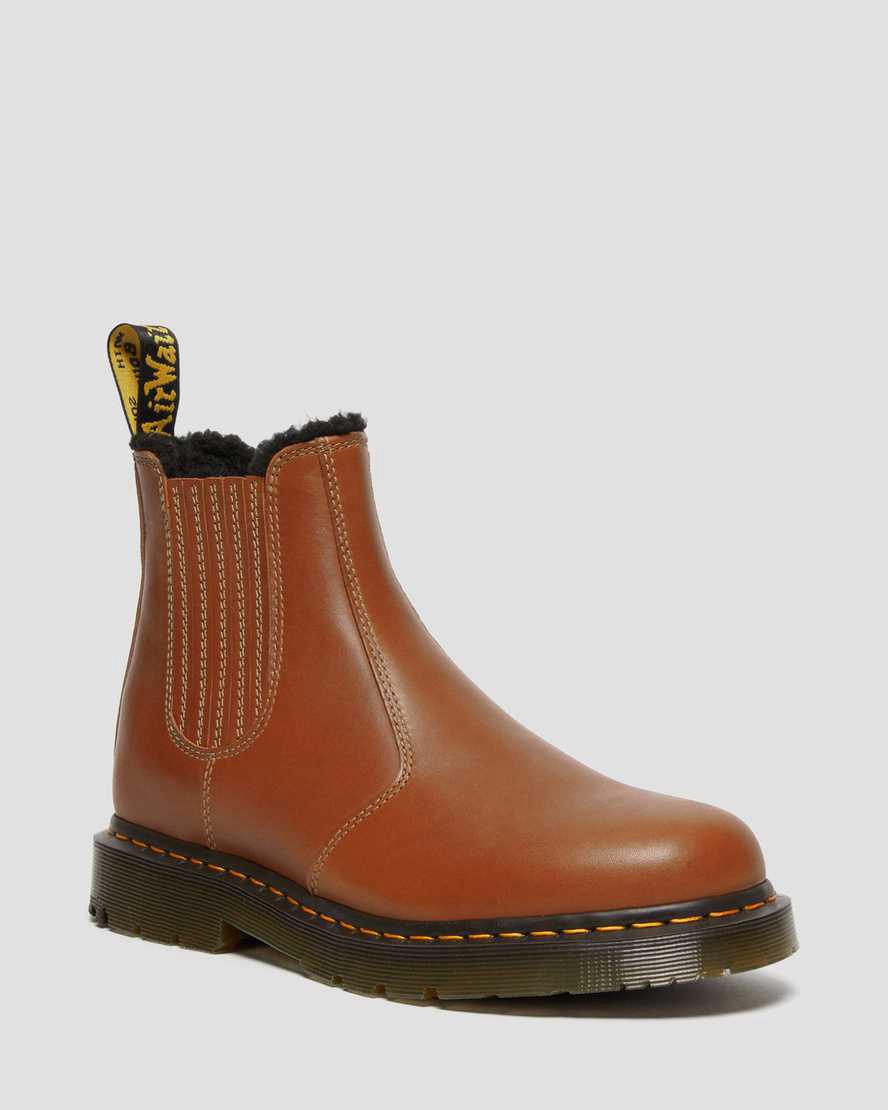 Botines Chelsea Dr Martens 2976 Wintergrip Leather Hombre Marrones España | 61709-RSQH