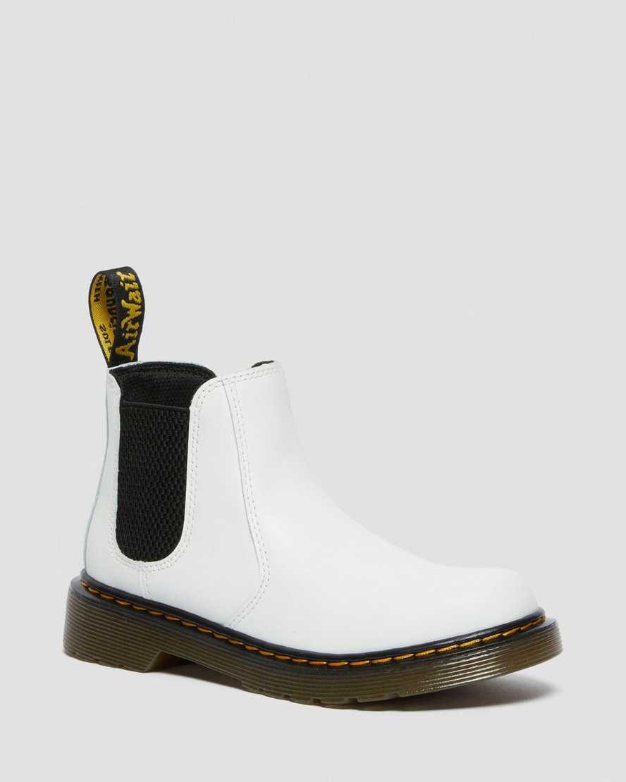 Botines Chelsea Dr Martens Junior 2976 Leather Niños Blancas España | 86709-TYUR