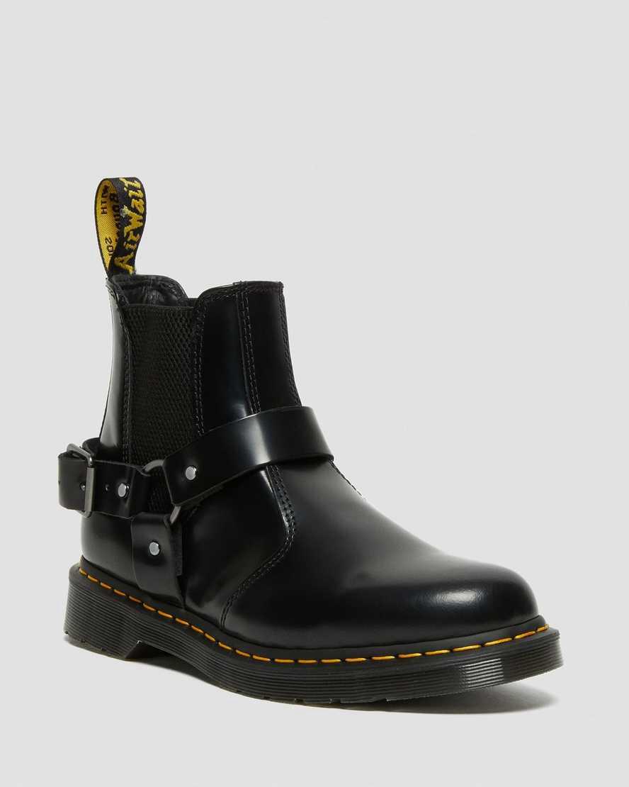 Botines Chelsea Dr Martens Wincox Smooth Leather Buckle Hombre Negras España | 96243-LITX