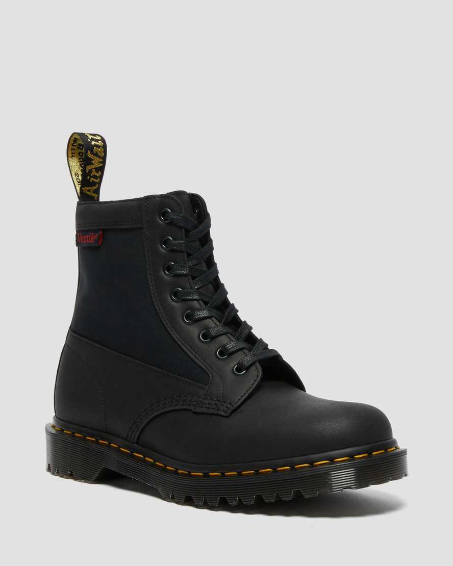 Botines Dr Martens 1460 Panel Made in England Leather Lace Up Mujer Negras España | 14629-BCVE