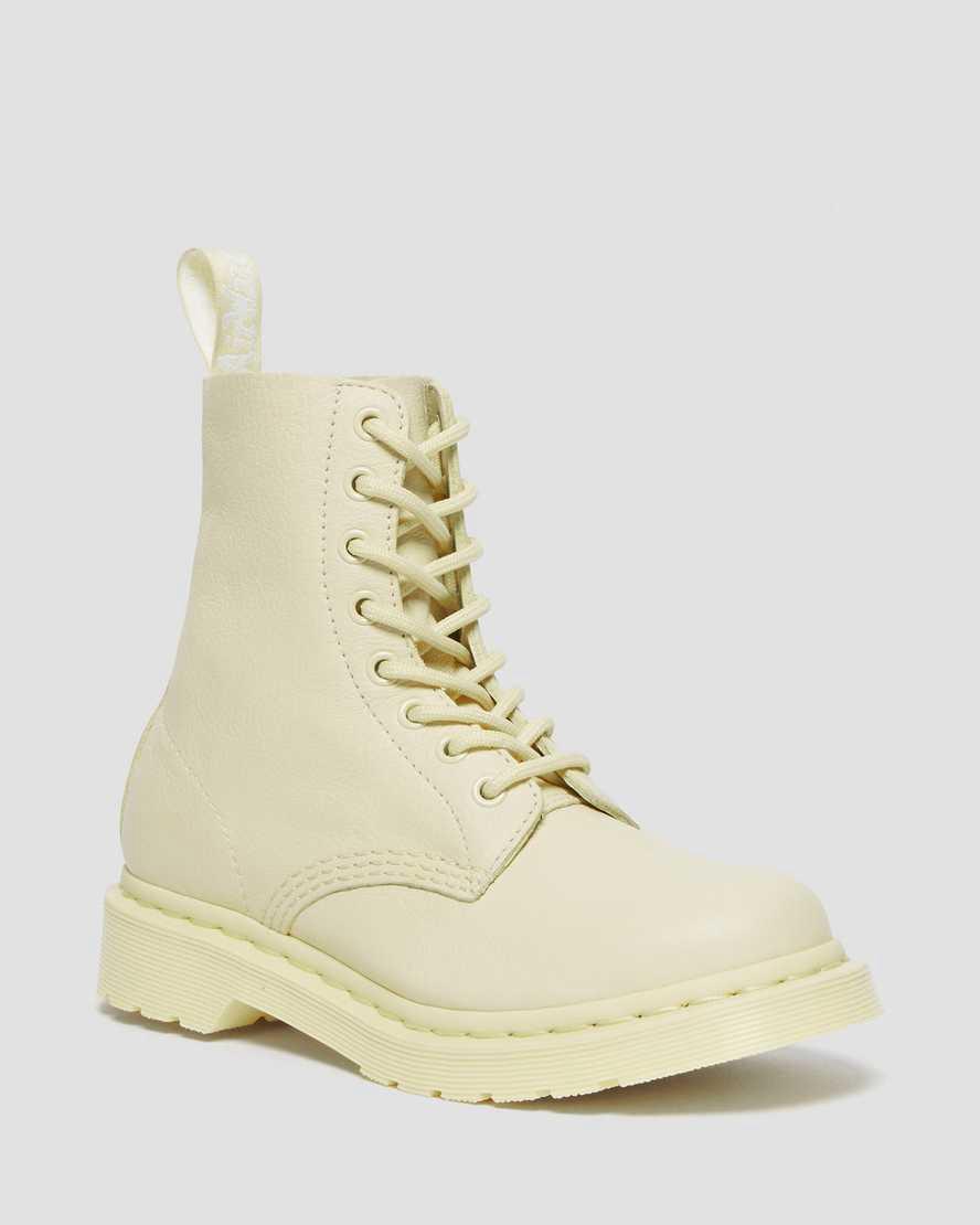 Botines Dr Martens 1460 Pascal Mono Lace Up Mujer Marrones Creme España | 27146-PWSY