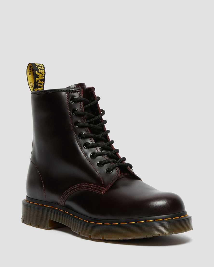 Botines Dr Martens 1460 Slip Resistant Atlas Leather Lace Up Hombre Burdeos España | 78930-FRWT