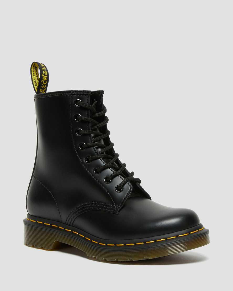 Botines Dr Martens 1460 Smooth Leather Lace Up Mujer Negras España | 47562-FOXI