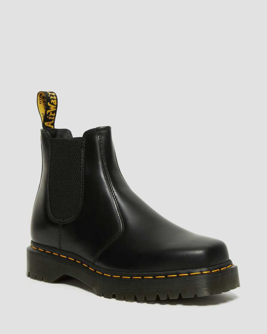 Botines Dr Martens 2976 Bex Squared Toe Leather Chelsea Mujer Negras España | 84293-NZHK
