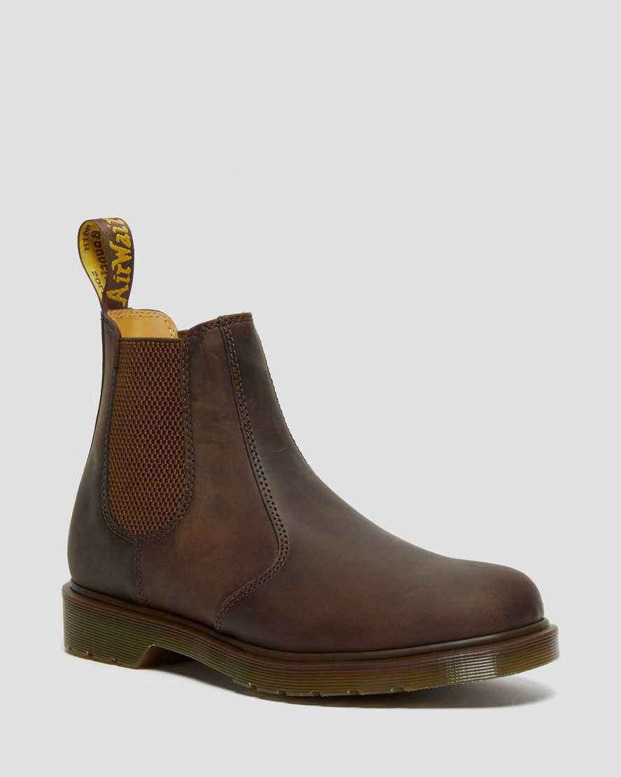 Botines Dr Martens 2976 Crazy Horse Leather Chelsea Mujer Marrones España | 42015-WQMR